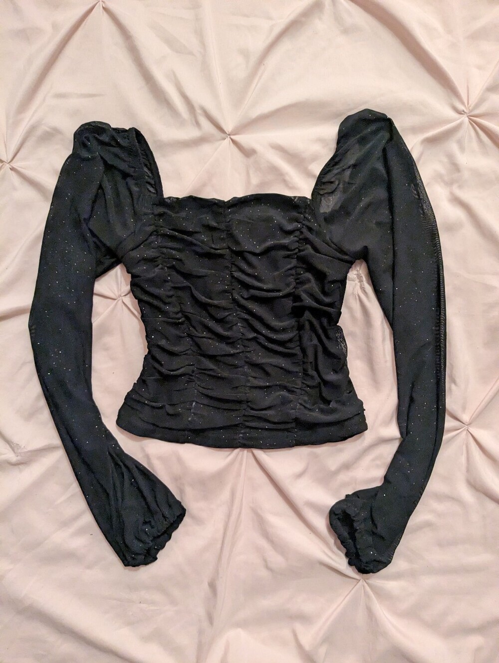 Urban Heritage Glittery Black Night Out Top